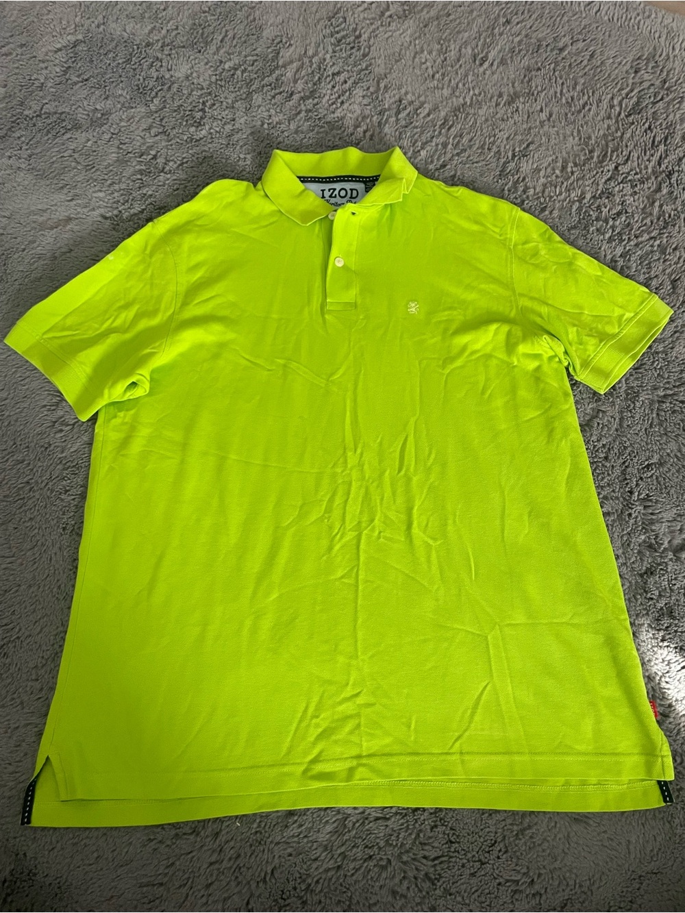 Izod Men's Neon Lime Polo Shirt